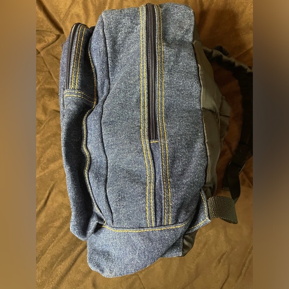 NWOT Harry Potter Denim Backpack 12” x 7” Expandable - Picture 5 of 13